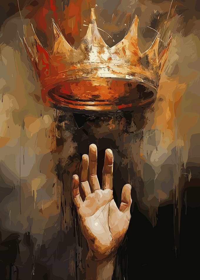Reaching for Royalty: Crown and Hand