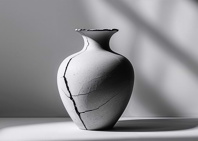 Cracked Vase Still Life