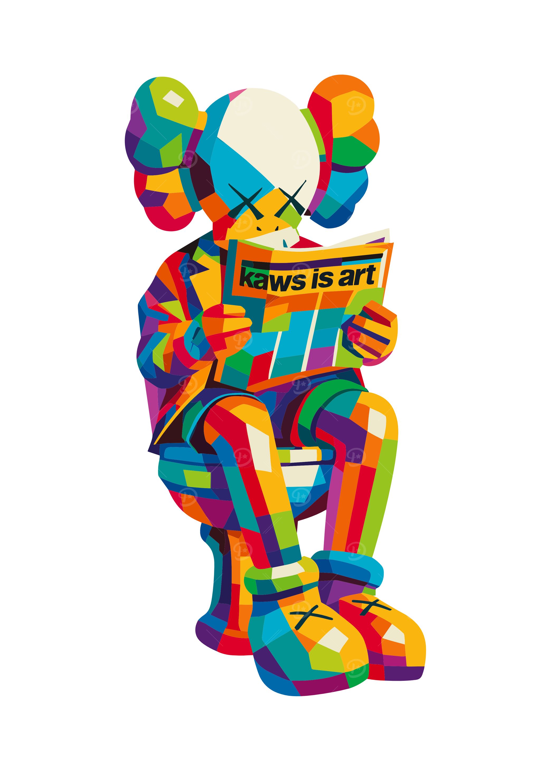 Kaws is Art Colorful Pop Art
