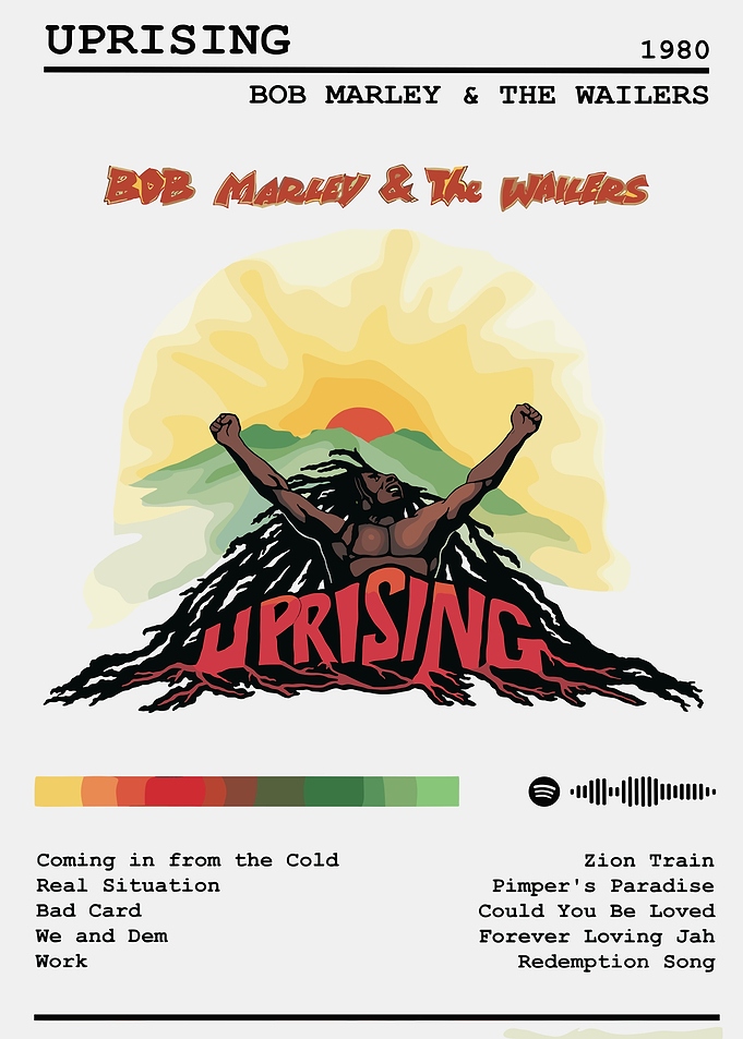 Bob Marley Uprising Album Cover Art