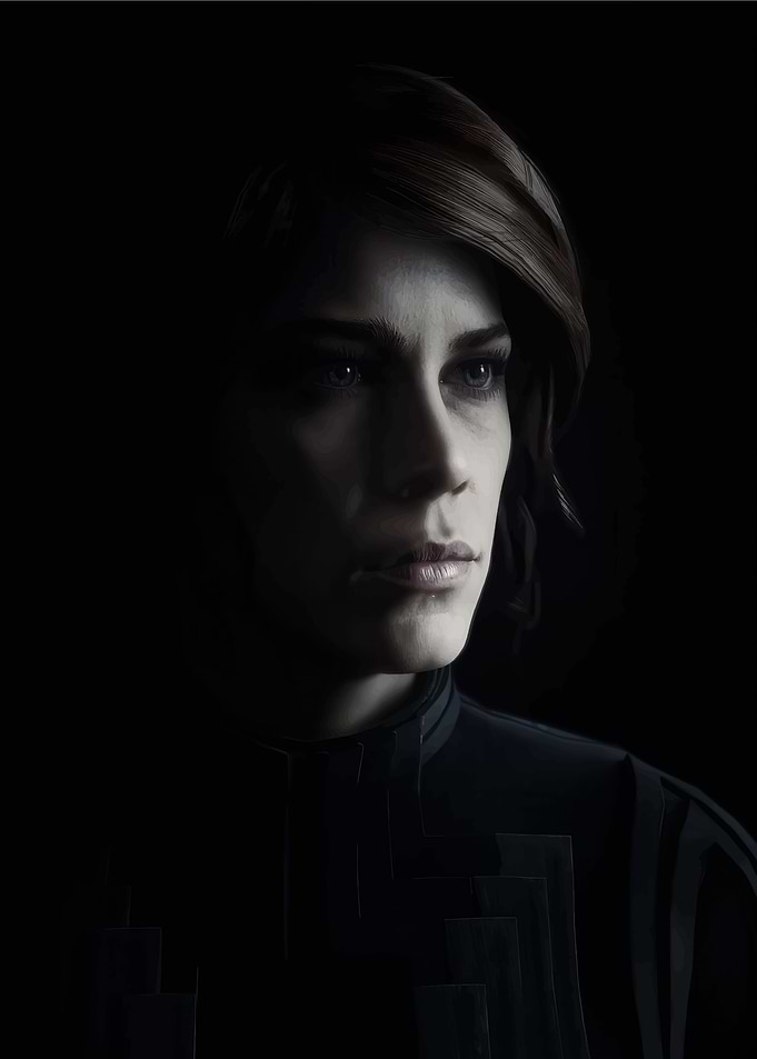 Woman in Dark Portrait