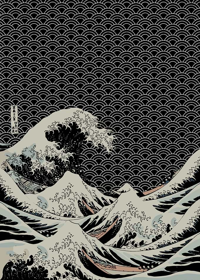 Great Wave Kanagawa Pattern