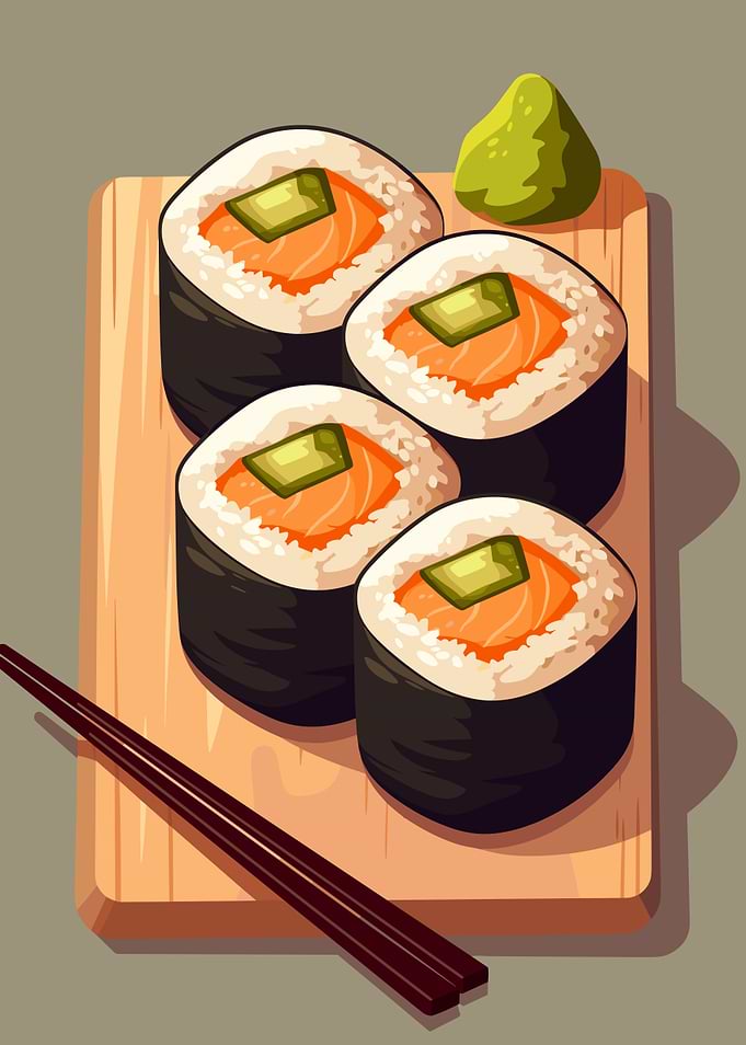 Sushi Roll Set with Chopsticks