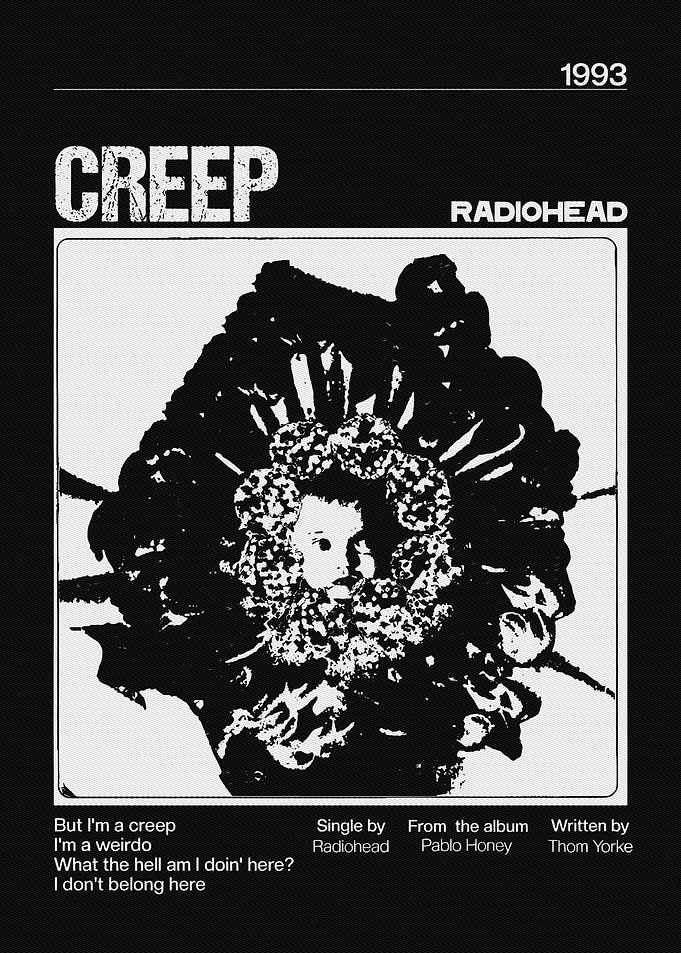 Radiohead Creep Single Cover Art