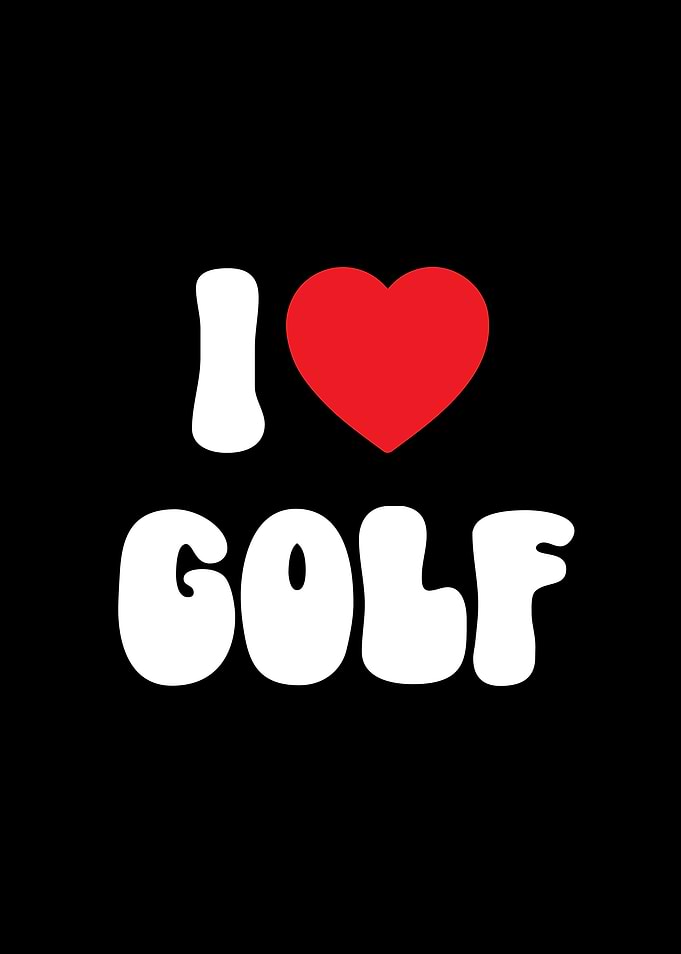 I Love Golf Sport Graphic
