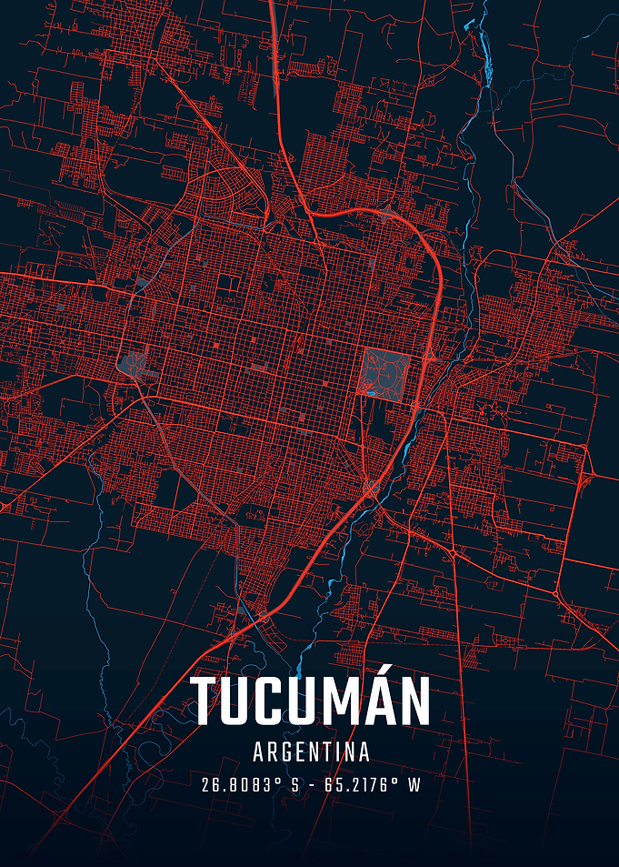 Tucumán, City Map