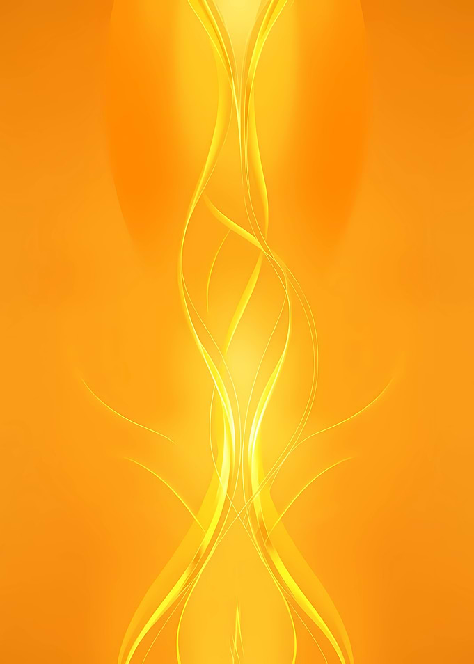 Abstract Orange and Yellow Swirls