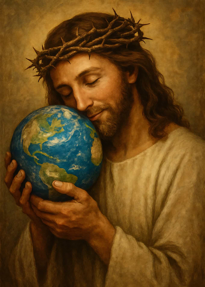 Jesus Christ Holding the Earth