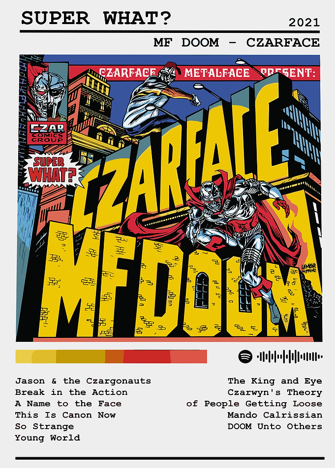 Mf doom Super What? MF Doom Czarface Album Art