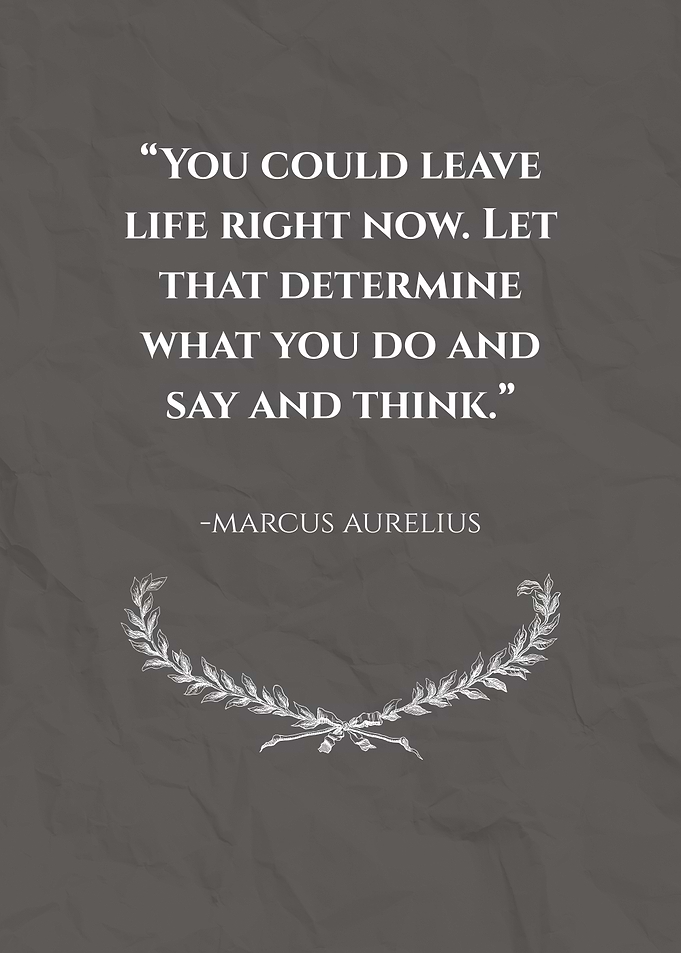 Marcus Aurelius Quote on Gray