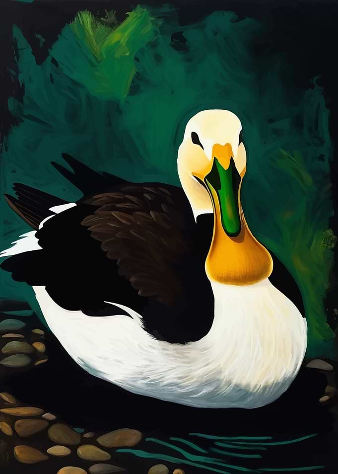 Duck Portrait Painting