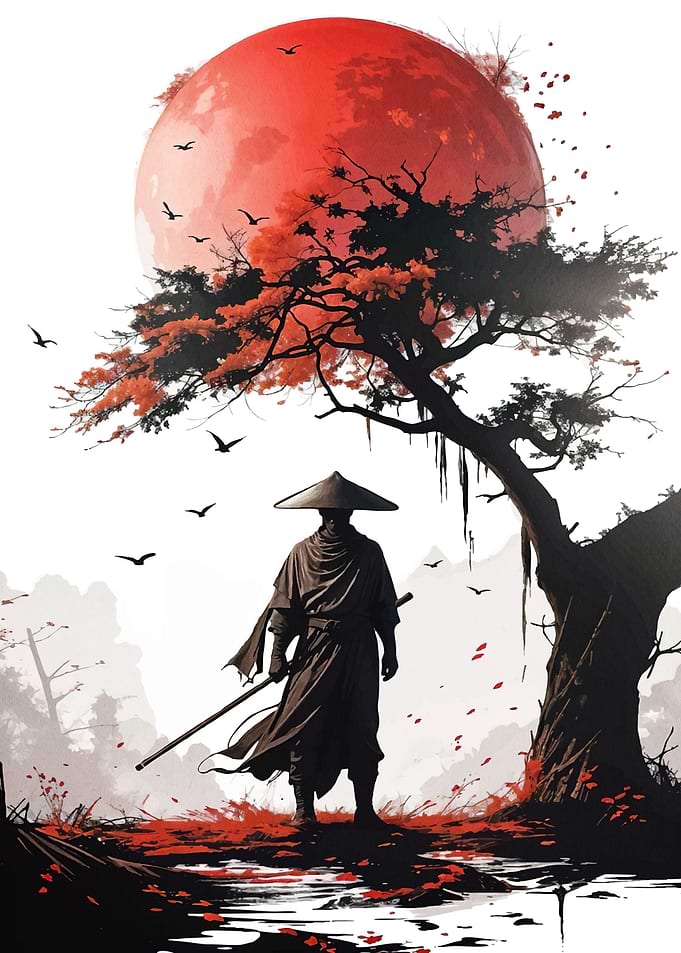 Samurai Red Moon