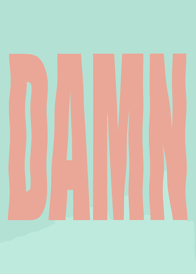 Damn Text Art