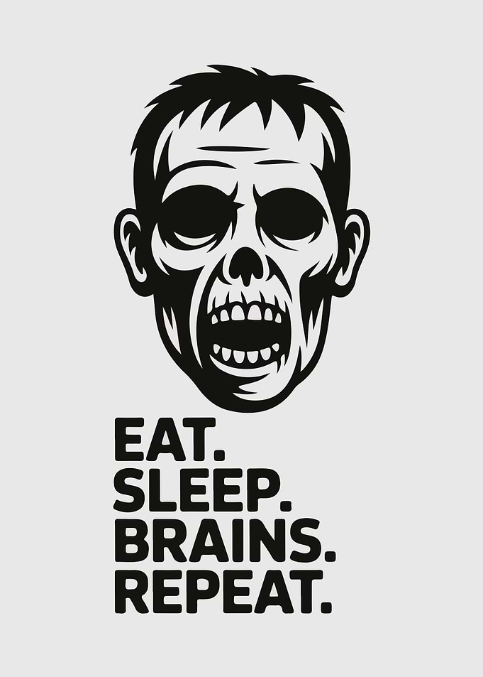 Zombie Eat Sleep Brains Repeat