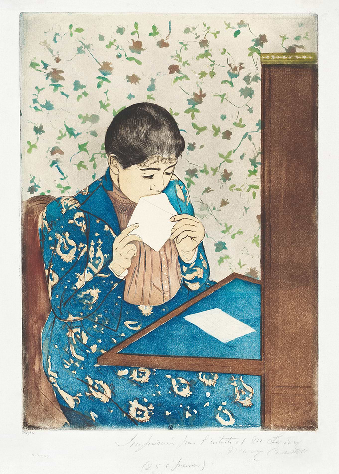 Woman Reading Letter, Mary Cassatt