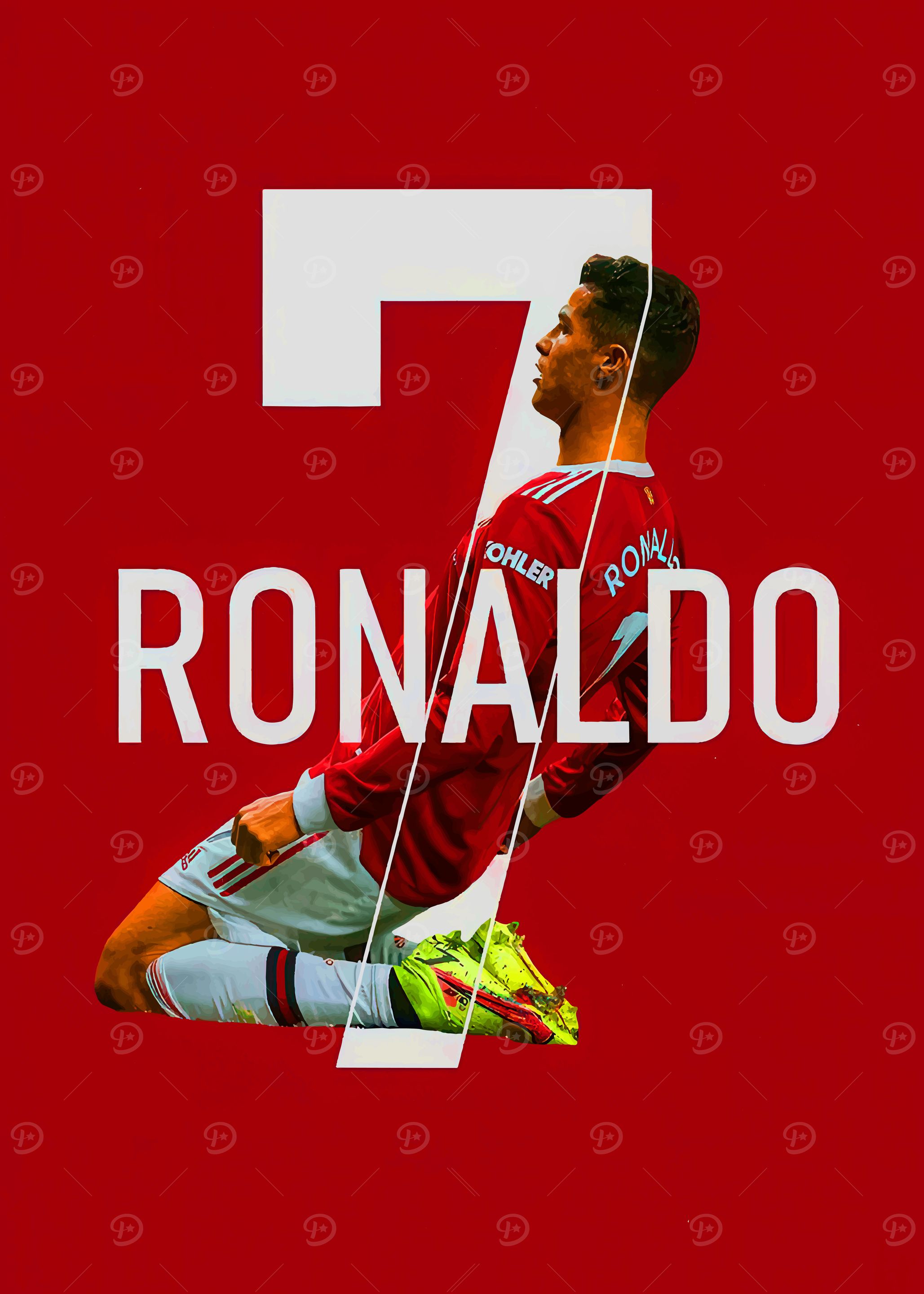 Cristiano Ronaldo Number 7 Poster