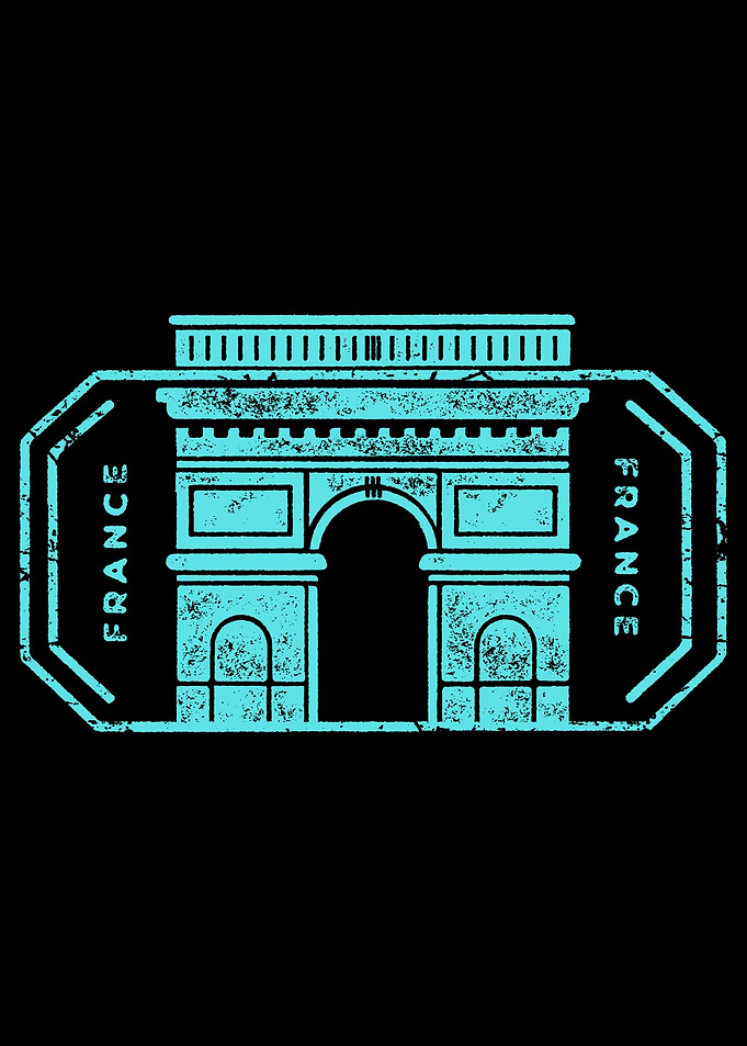 Arc de Triomphe France Stamp