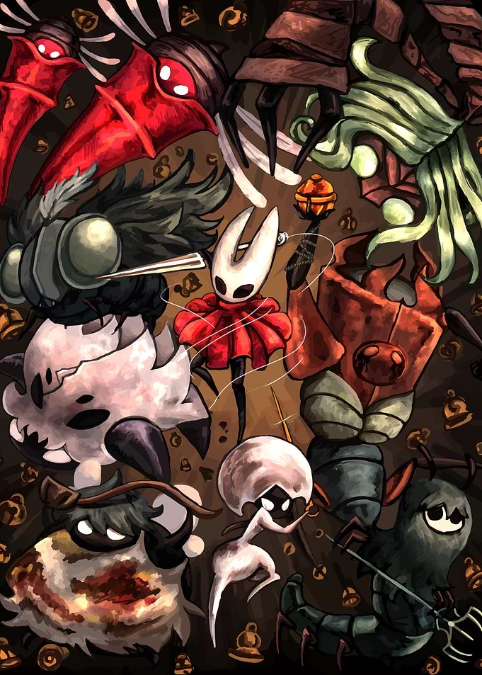 Hollow Knight Characters Illustration