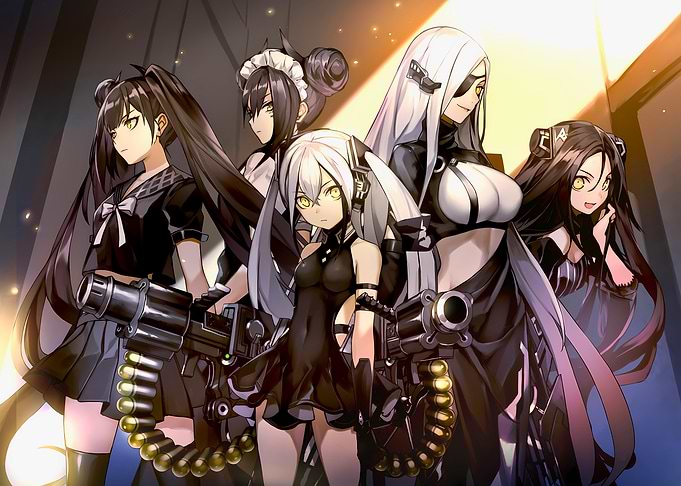 PGirls with Guns Illustration