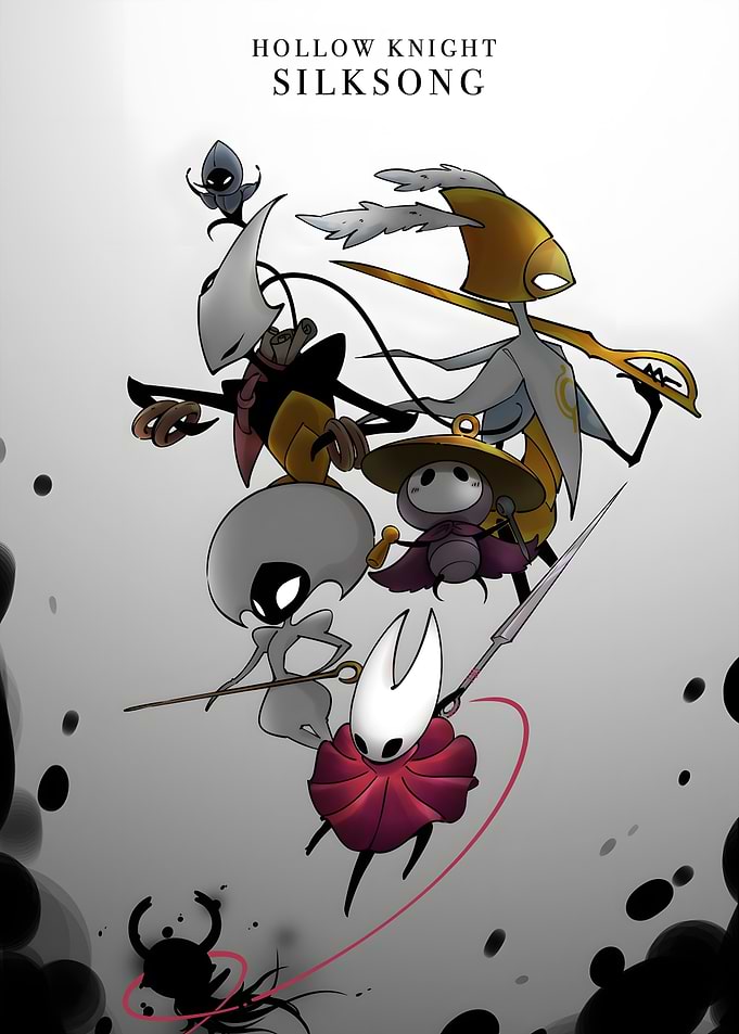 Hollow Knight: Silksong characters illustration