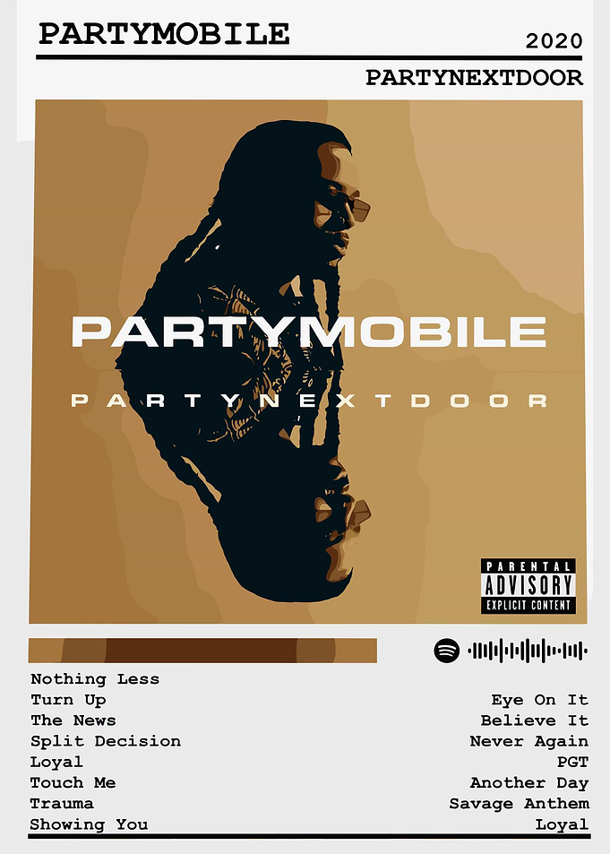 PARTYNEXTDOOR - PARTYMOBILE Album Cover