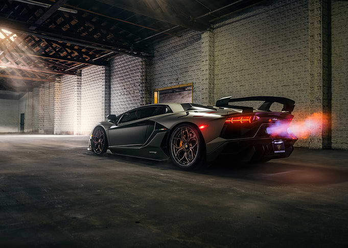Lamborghini Aventador SVJ Flames