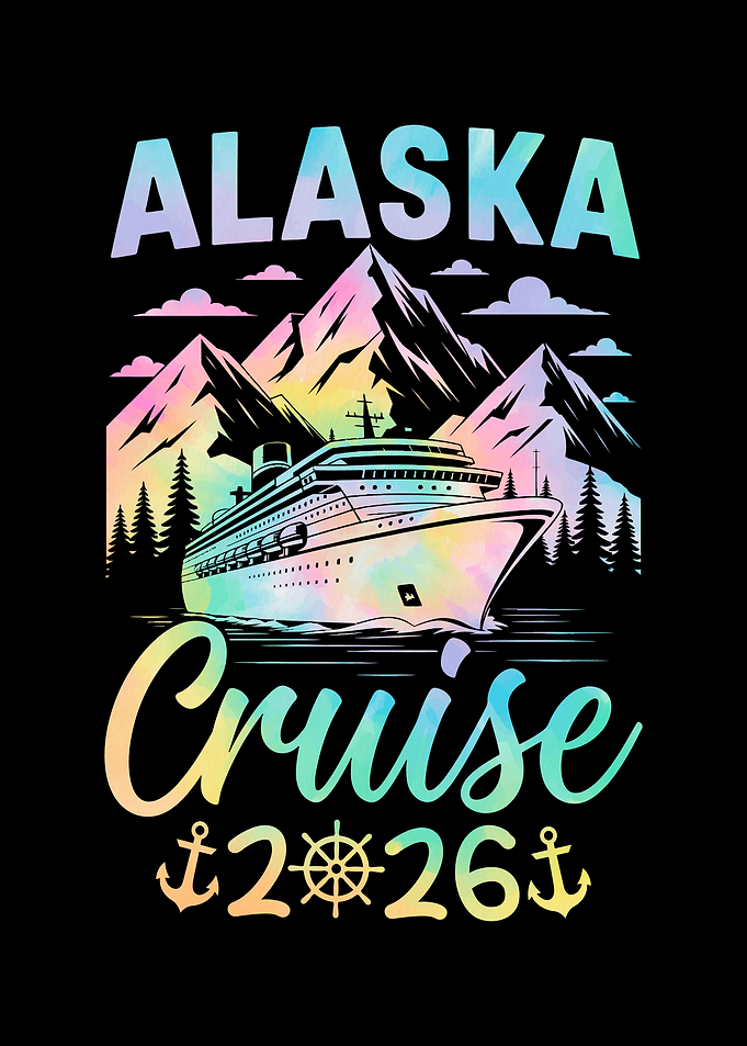 Alaska Cruise 2026 Tie Dye Design