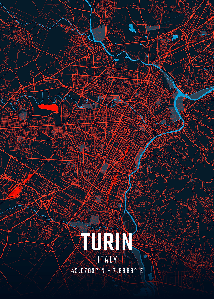 Turin City Map