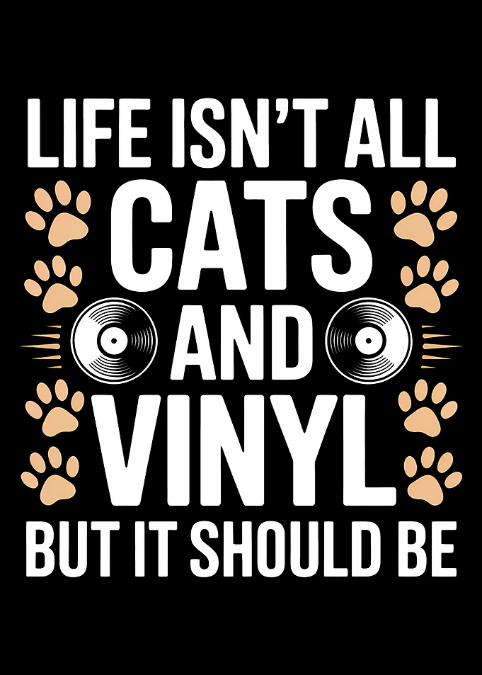 Cats and Vinyl Graphic Design