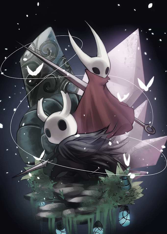 Hollow Knight characters illustration