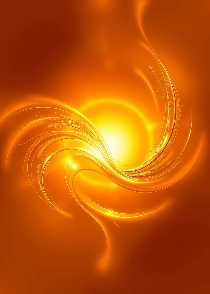 Abstract Golden Swirls