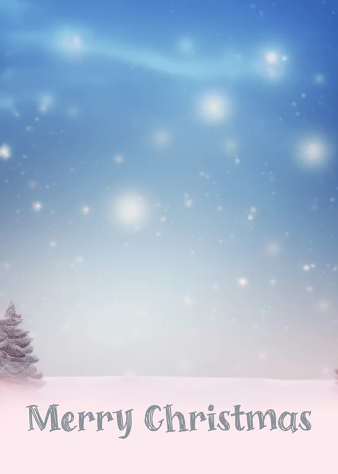 Merry Christmas Winter Scene