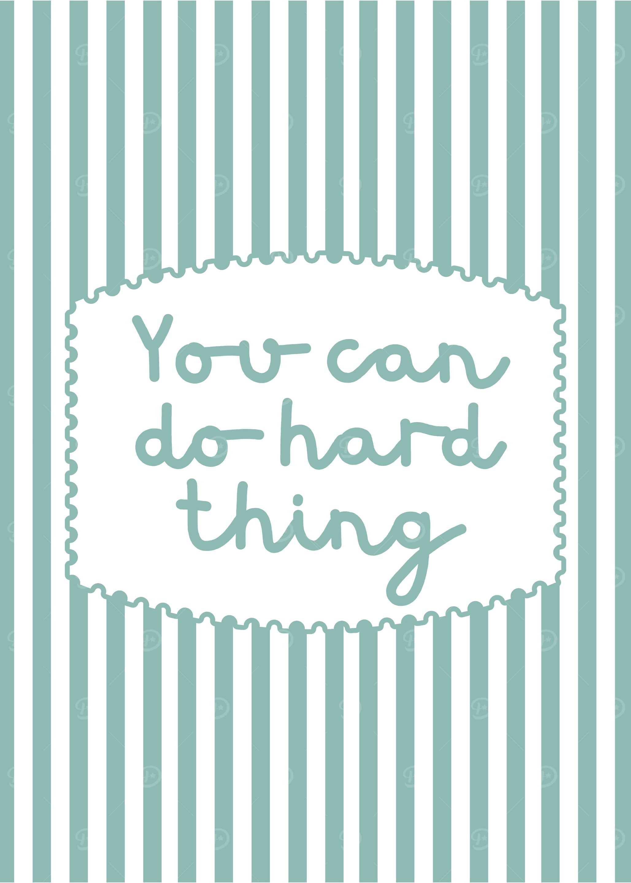 You can do hard thing