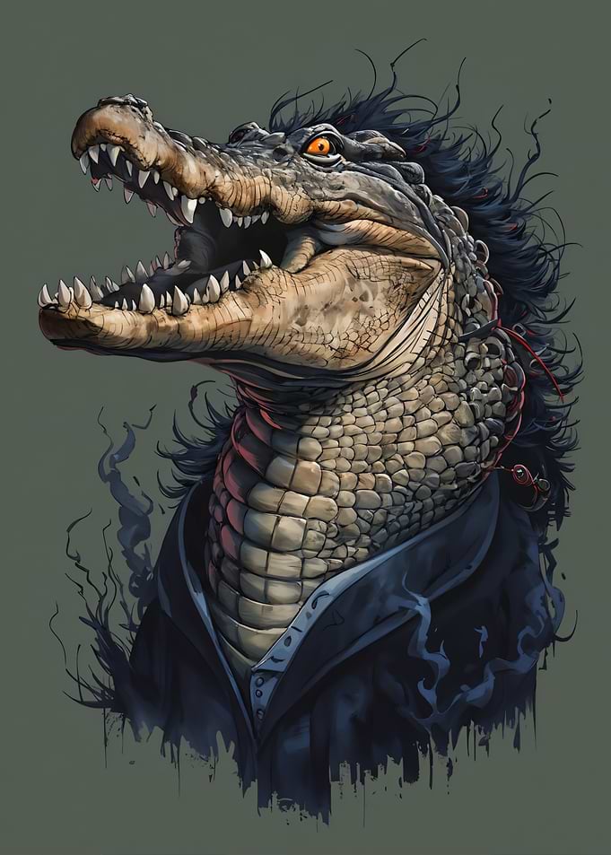 Alligator in a Suit