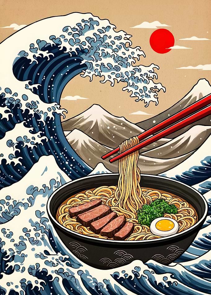 Ramen Bowl Great Wave