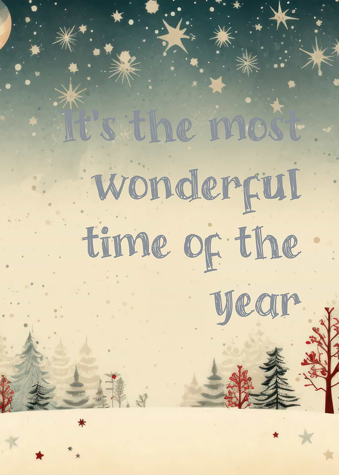 Wonderful Time of the Year Holiday Scene