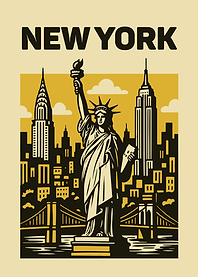 New York City Skyline Illustration