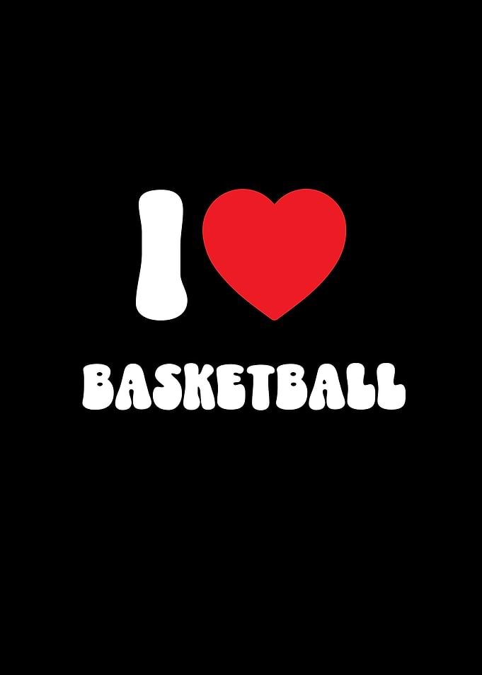 I Love Basketball Sport Graphic