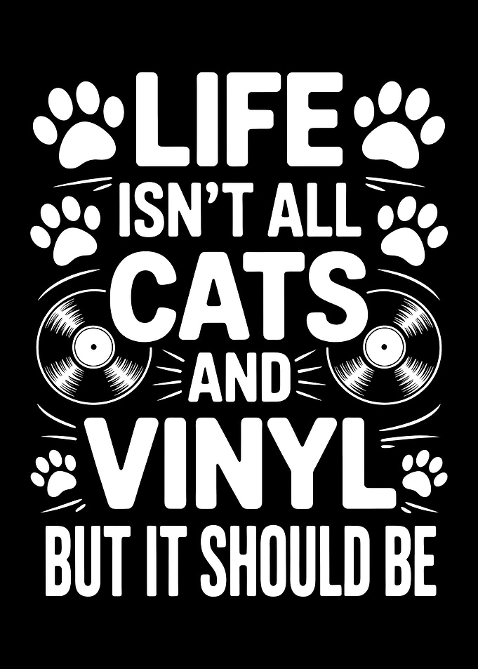 Cats and Vinyl Graphic Design