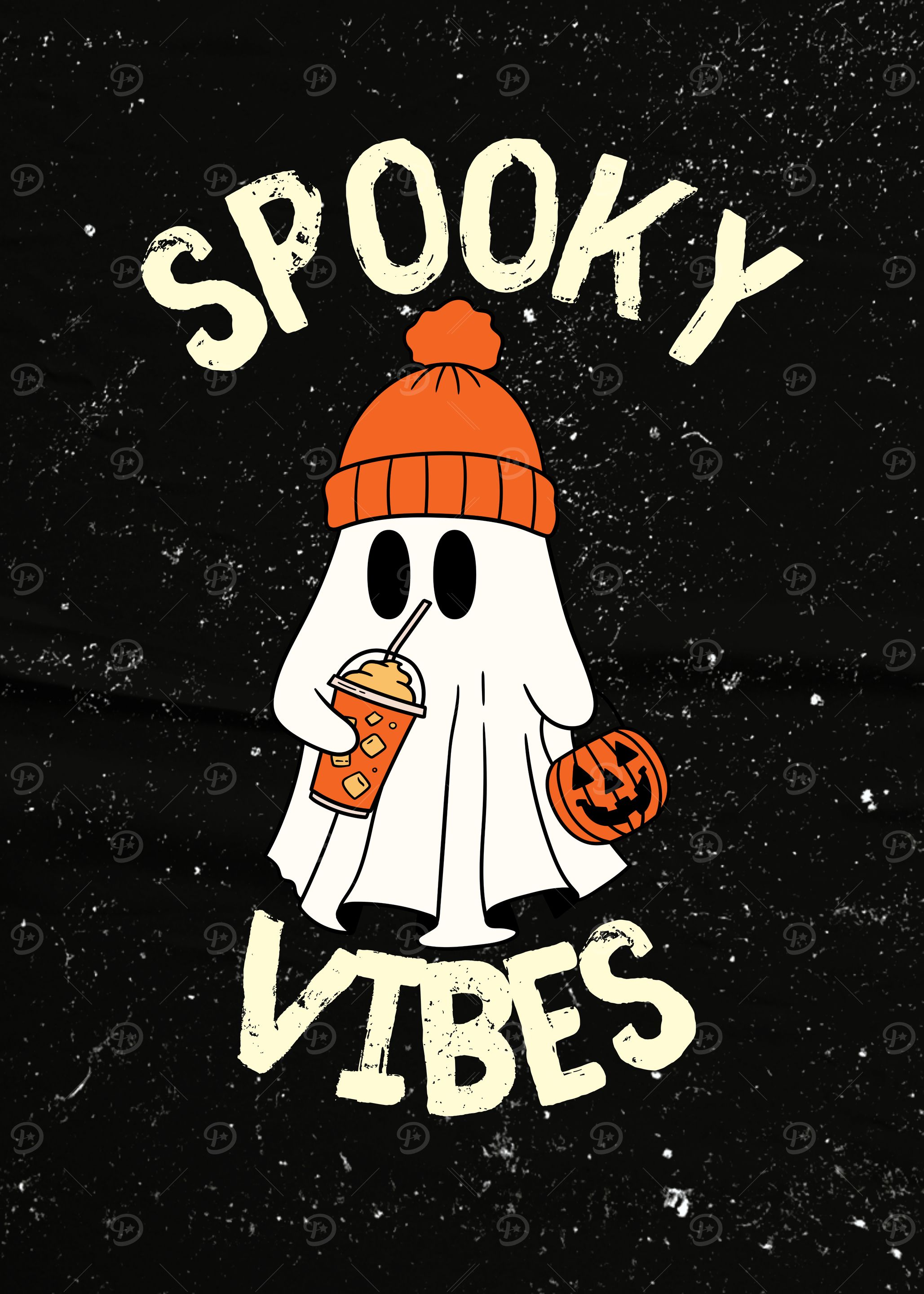 Spooky Vibes Halloween Ghost
