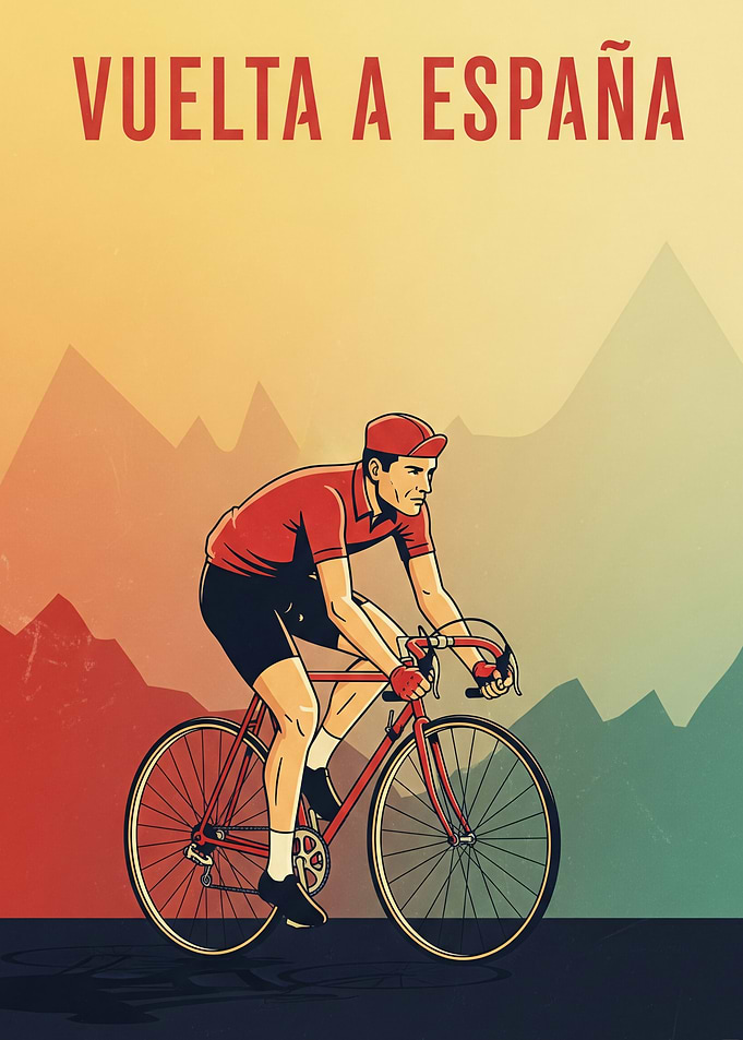 Vuelta a España Cycling Poster