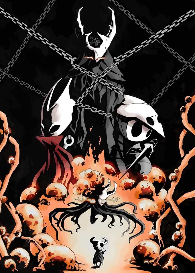 Hollow Knight characters digital art