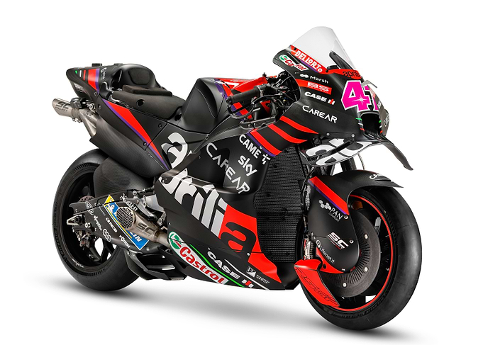 Aprilia Racing Motorcycle Studio Shot