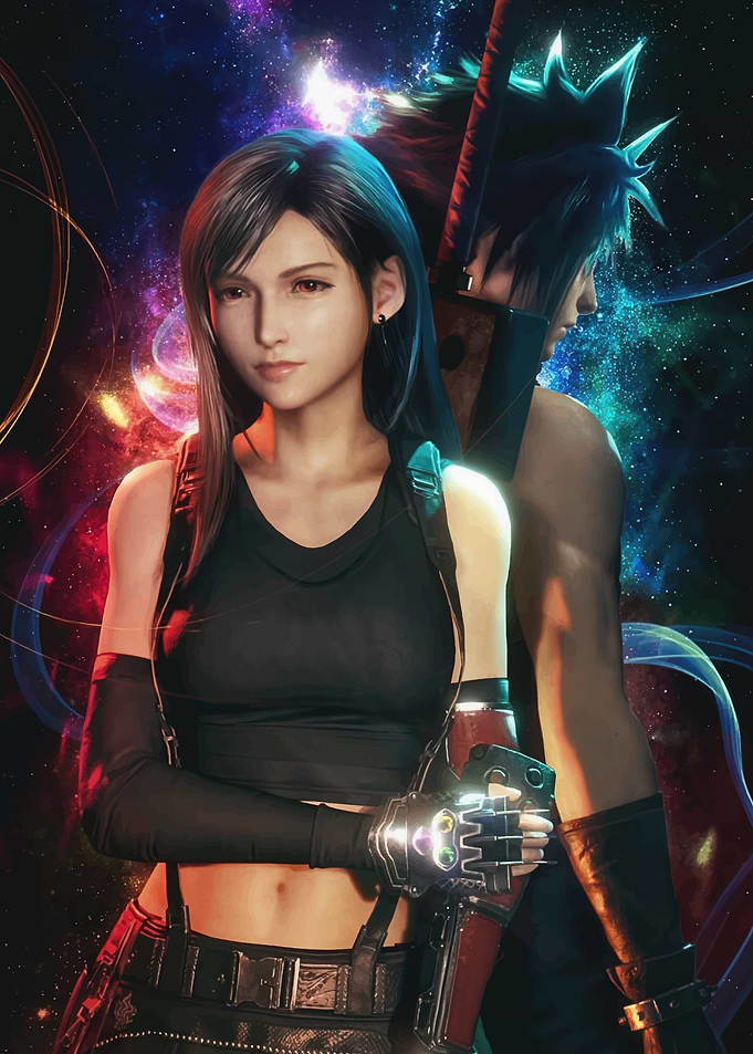 Tifa and Cloud Final Fantasy VII
