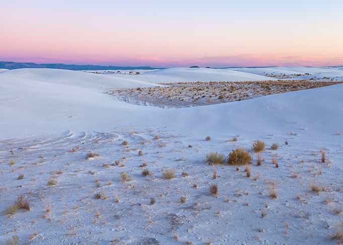 White Sands National Park at Sunset
