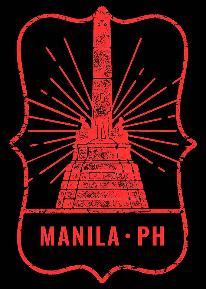 Manila Philippines Landmark Red Emblem