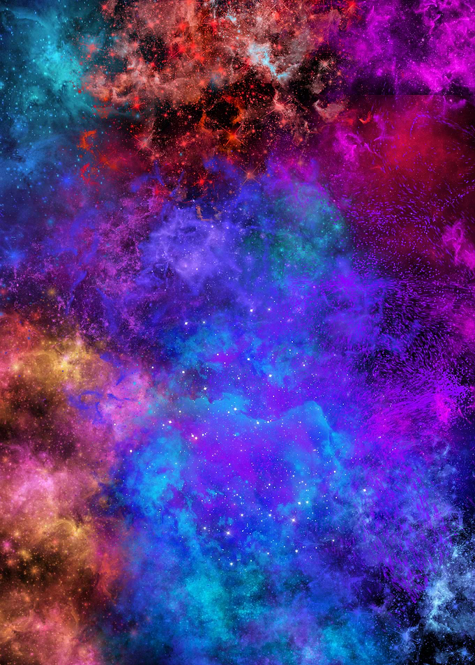 Colorful Nebula Space Art