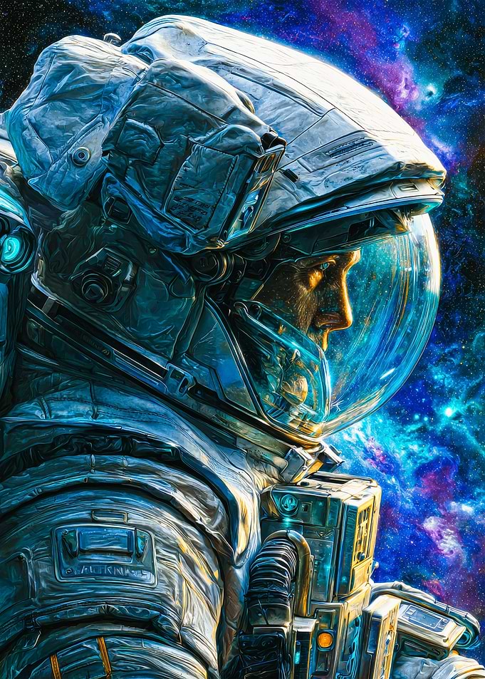 Astronaut in Space Suit Portrait