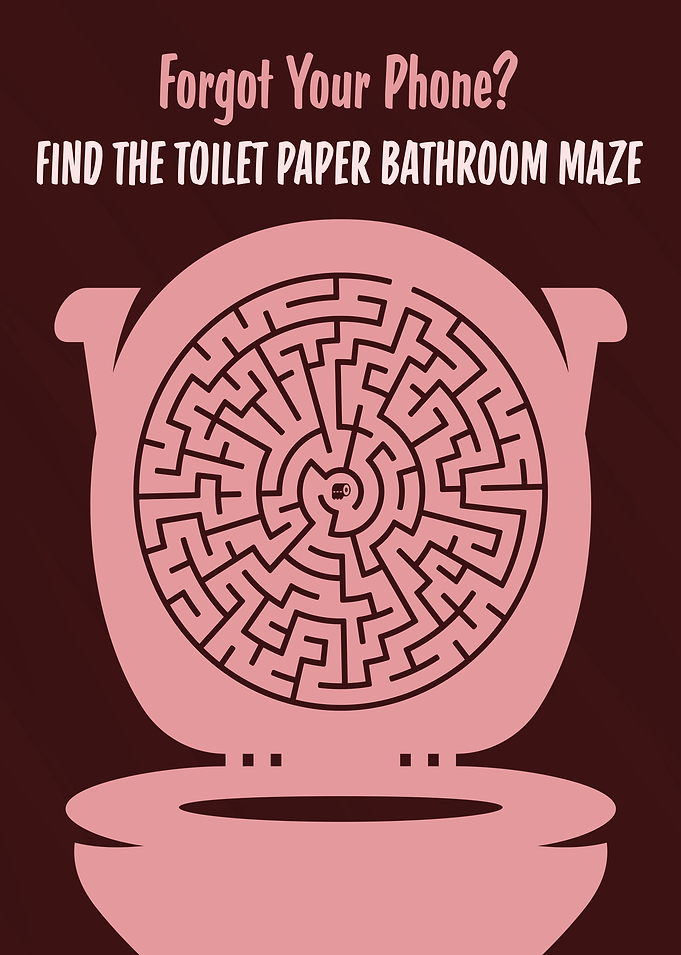 Toilet Paper Bathroom Maze Puzzle Game