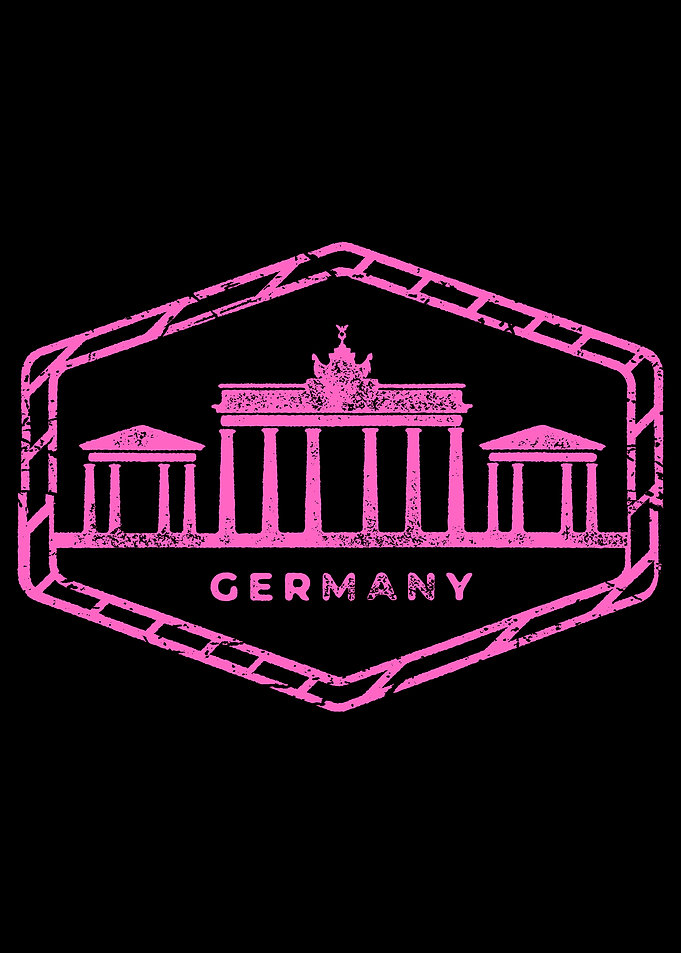 Germany Berlin Landmark Pink Stamp